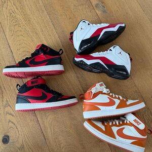 Nike High-Top Sneakers. Package of 3. Size 5.5y